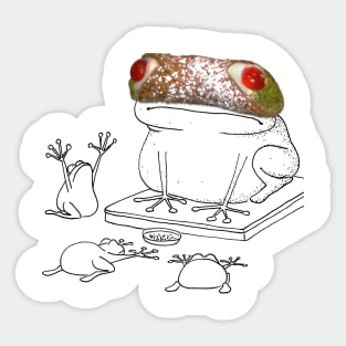 Cannolo - Frog-God Sticker